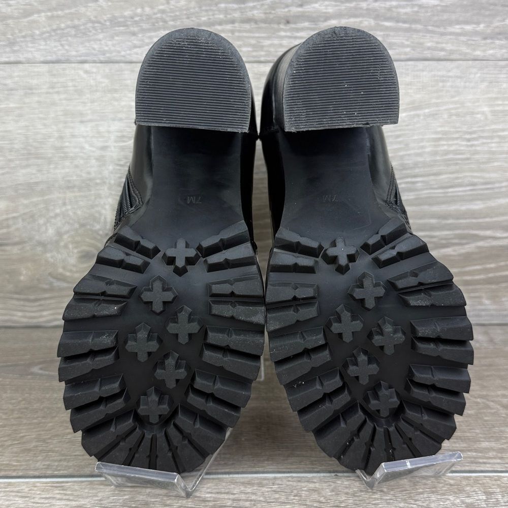 Jeffrey Campbell Black Lace-Up Platform Ankle Boots - Picture 7 of 12